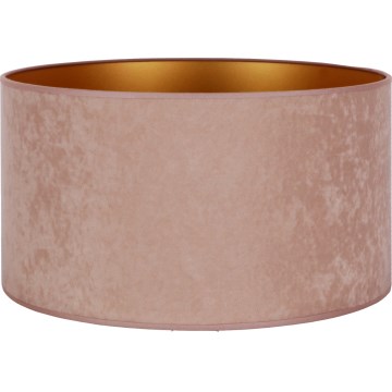 Duolla - Universal lampskärm VELVET E27 diameter 35 cm rosa/guld