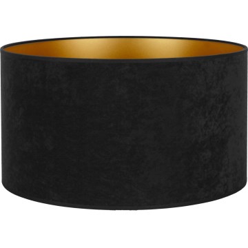 Duolla - Universal lampskärm VELVET E27 diameter 35 cm svart/guld