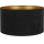 Duolla - Universal lampskärm VELVET E27 diameter 35 cm svart/guld