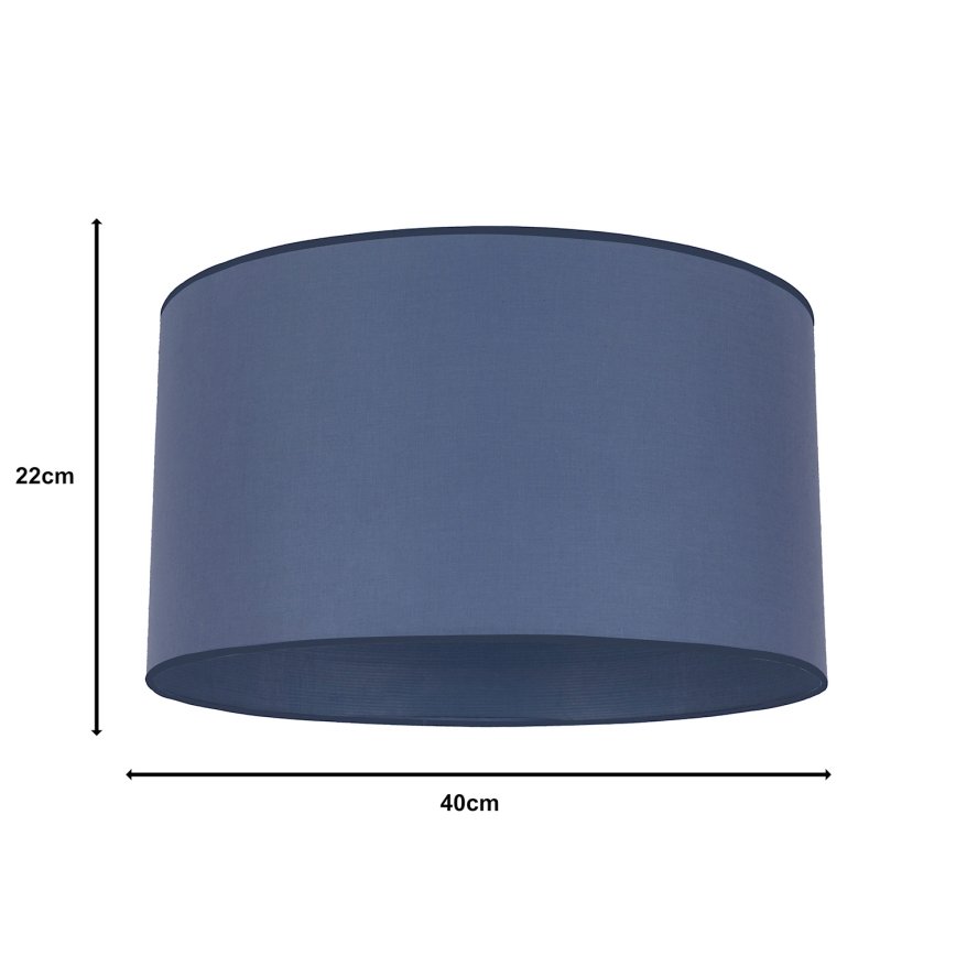 Duolla - Universell lampskärm ROLLER E27 diameter 40 cm blå