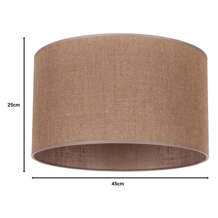 Duolla - Universell lampskärm ROLLER E27 diameter 50 cm brun