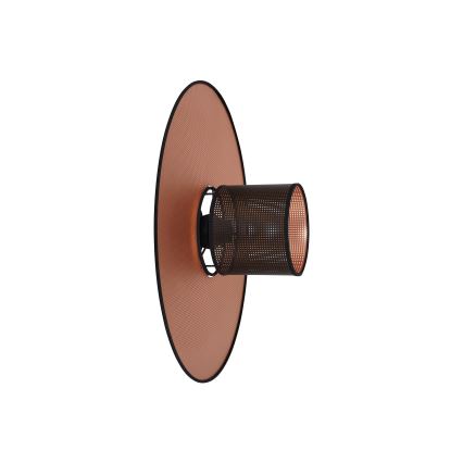 Duolla - Vägglampa TOKYO SHINY 1xE27/15W/230V diameter 50 cm koppar/svart