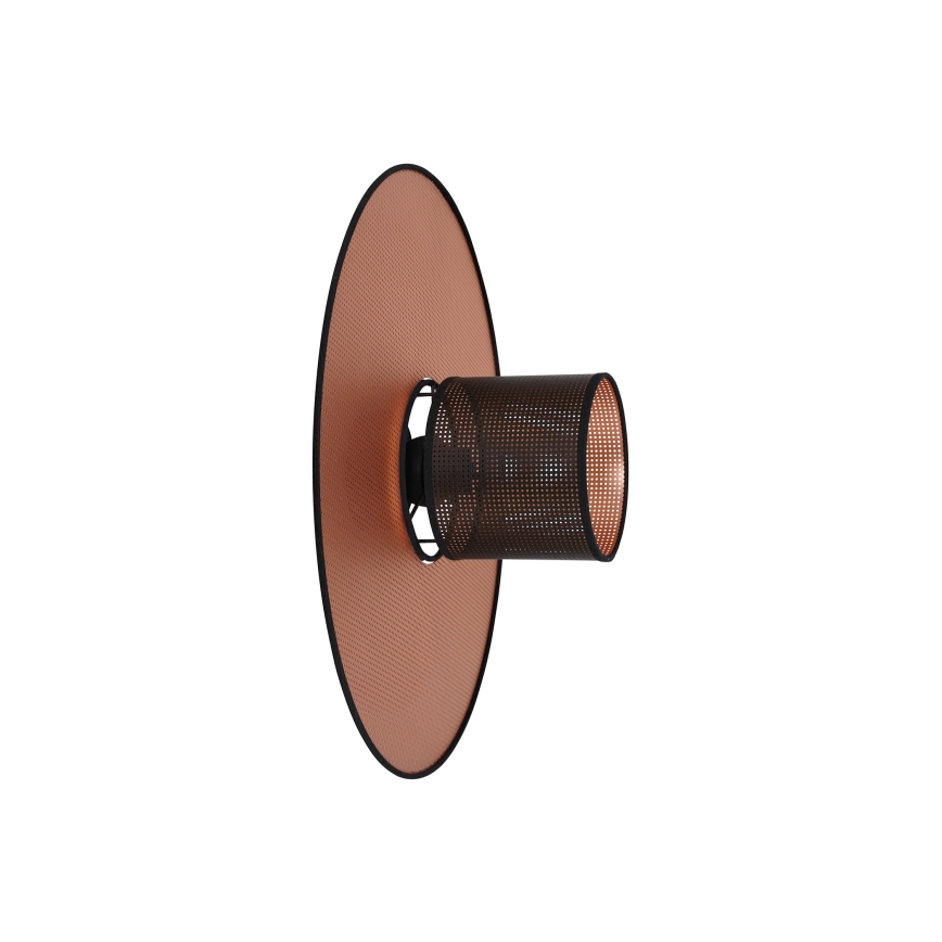 Duolla - Vägglampa TOKYO SHINY 1xE27/15W/230V diameter 50 cm koppar/svart