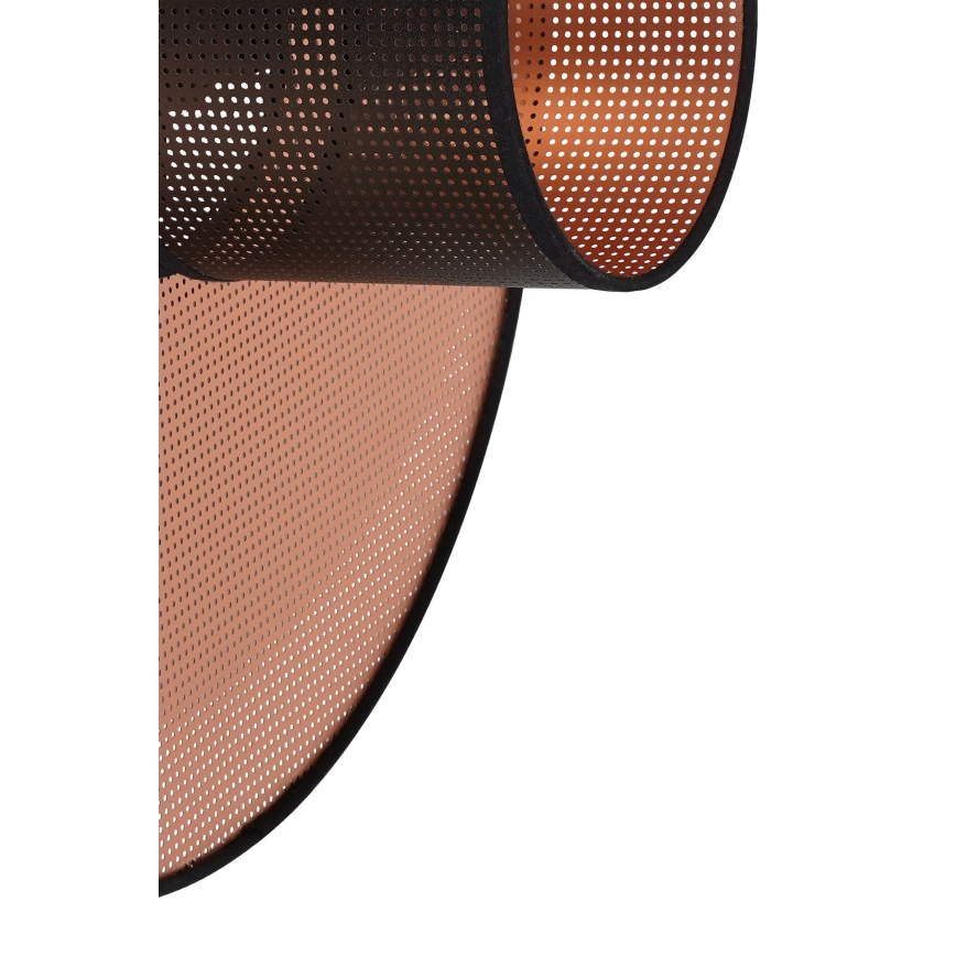 Duolla - Vägglampa TOKYO SHINY 1xE27/15W/230V diameter 50 cm koppar/svart