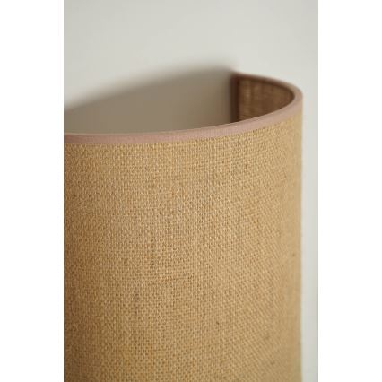 Duolla - Vägglampa YUTE 1xE27/15W/230V diameter 20 cm brun