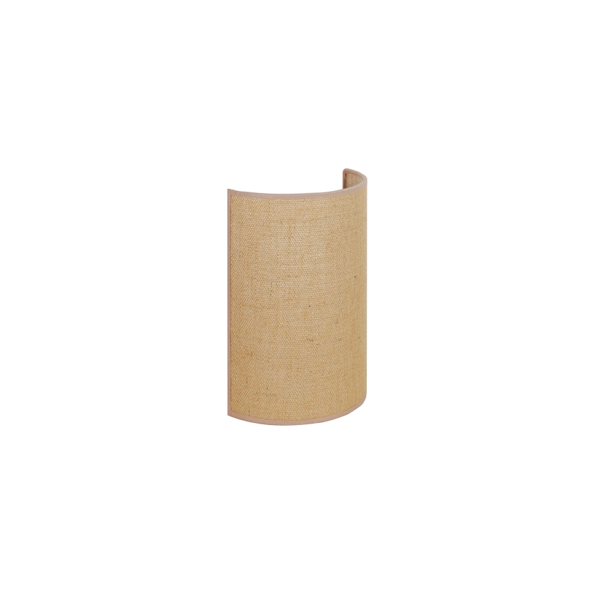 Duolla - Vägglampa YUTE 1xE27/15W/230V diameter 20 cm brun