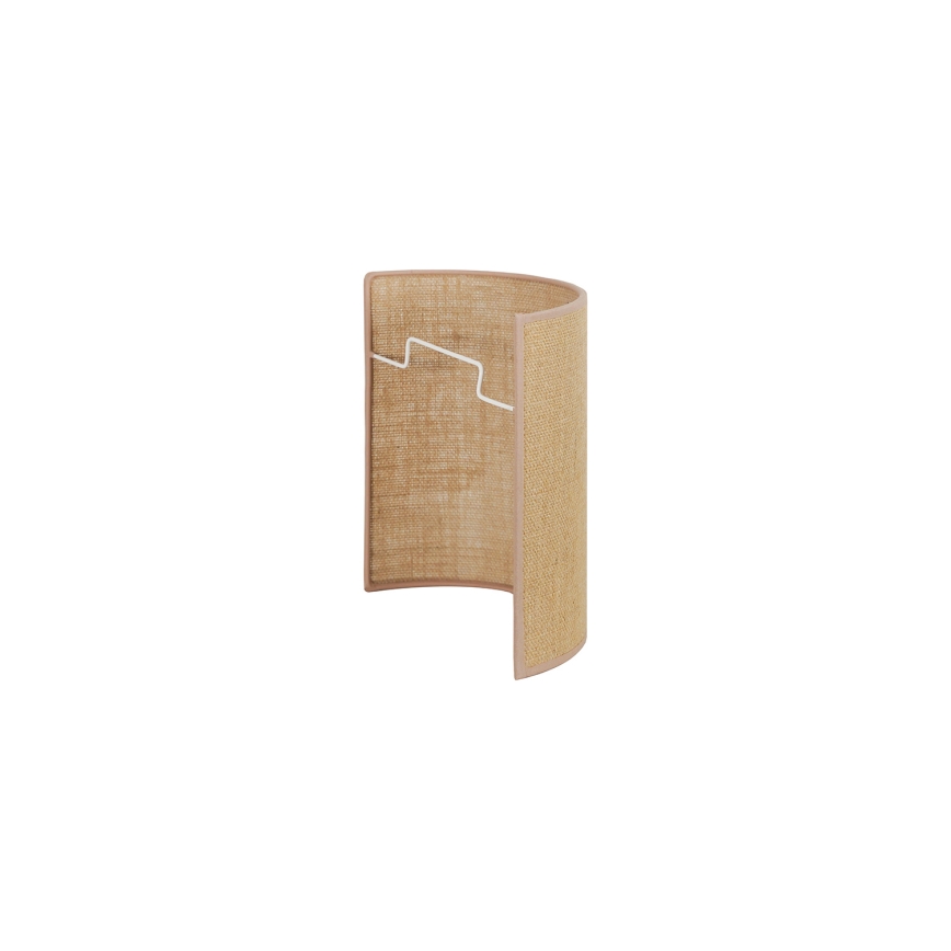 Duolla - Vägglampa YUTE 1xE27/15W/230V diameter 20 cm brun