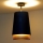 Duolla - Ytmonterad ljuskrona BELL SHINY 1xE27/15W/230V diameter 25 cm blå/koppar