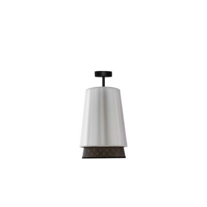 Duolla - Ytmonterad ljuskrona BELL SHINY 1xE27/15W/230V diameter 25 cm silver/svart