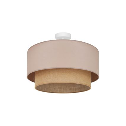 Duolla - Ytmonterad ljuskrona  BOHO 1xE27/15W/230V diameter 45 cm beige/brun