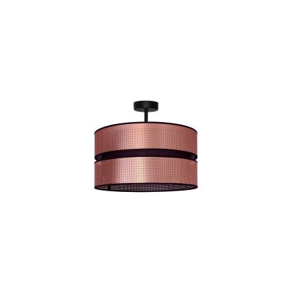 Duolla - Ytmonterad ljuskrona COPPER SHINY 1xE27/15W/230V diameter 40 cm koppar/svart