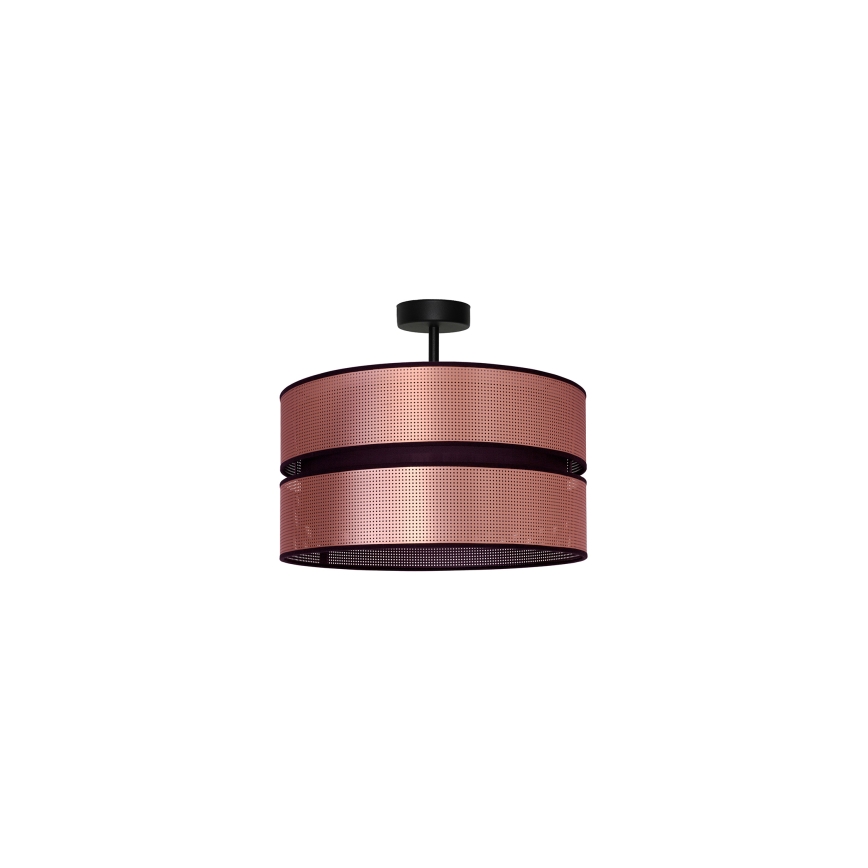 Duolla - Ytmonterad ljuskrona COPPER SHINY 1xE27/15W/230V diameter 40 cm koppar/svart
