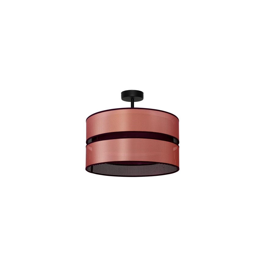 Duolla - Ytmonterad ljuskrona COPPER SHINY 1xE27/15W/230V diameter 40 cm koppar/svart