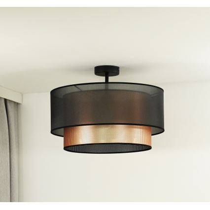 Duolla - Ytmonterad ljuskrona COPPER SHINY 1xE27/15W/230V diameter 45 cm brun/koppar