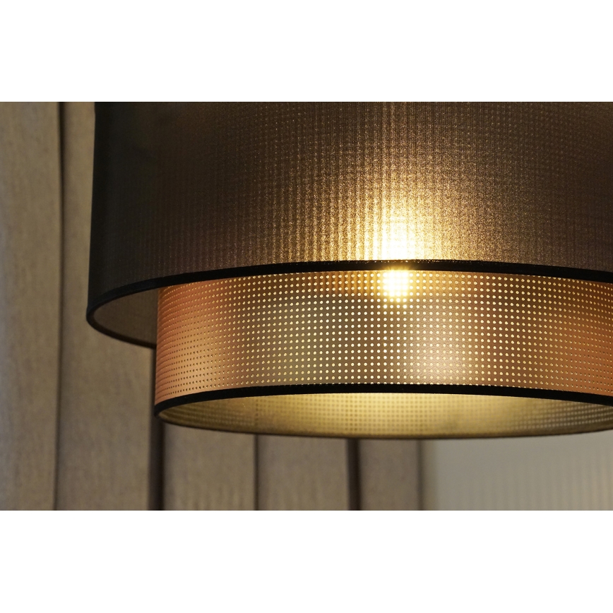 Duolla - Ytmonterad ljuskrona COPPER SHINY 1xE27/15W/230V diameter 45 cm brun/koppar