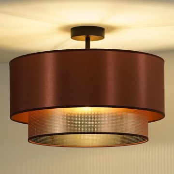 Duolla - Ytmonterad ljuskrona COPPER SHINY 1xE27/15W/230V diameter 45 cm koppar