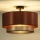 Duolla - Ytmonterad ljuskrona COPPER SHINY 1xE27/15W/230V diameter 45 cm koppar