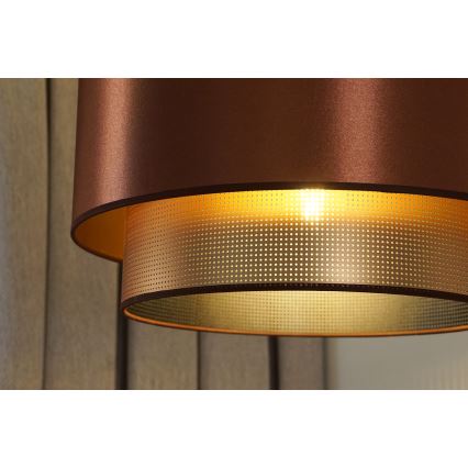 Duolla - Ytmonterad ljuskrona COPPER SHINY 1xE27/15W/230V diameter 45 cm koppar
