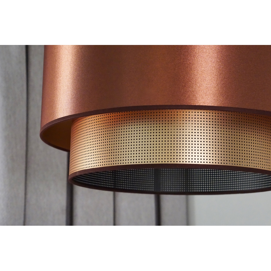 Duolla - Ytmonterad ljuskrona COPPER SHINY 1xE27/15W/230V diameter 45 cm koppar