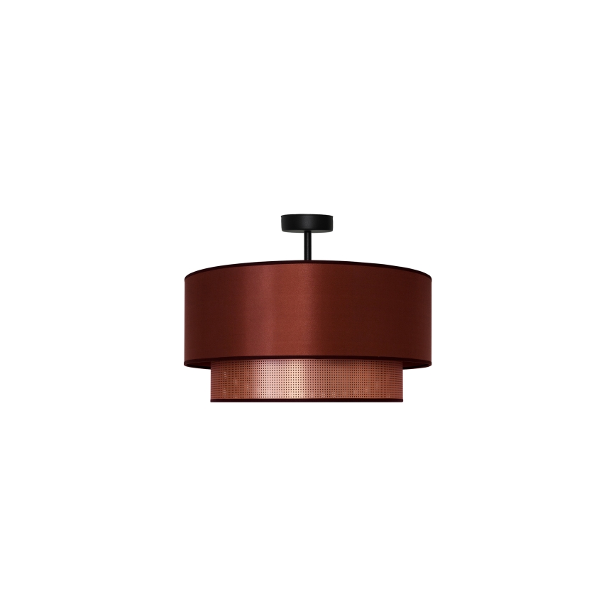 Duolla - Ytmonterad ljuskrona COPPER SHINY 1xE27/15W/230V diameter 45 cm koppar