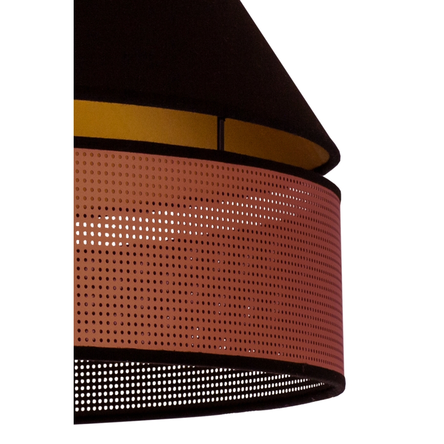 Duolla - Ytmonterad ljuskrona COPPER SHINY 1xE27/15W/230V diameter 60 cm svart/koppar