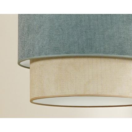 Duolla - Ytmonterad ljuskrona CORDUROY 1xE27/15W/230V diameter 40 cm blå/beige