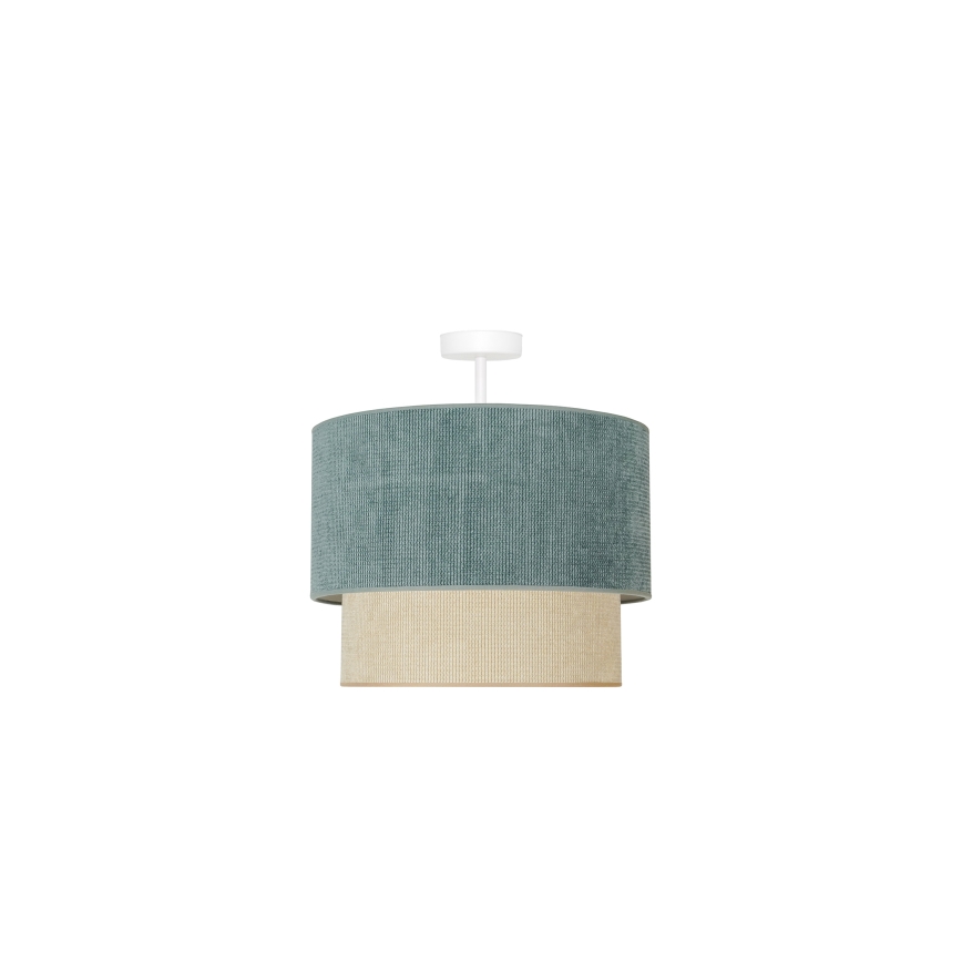 Duolla - Ytmonterad ljuskrona CORDUROY 1xE27/15W/230V diameter 40 cm blå/beige