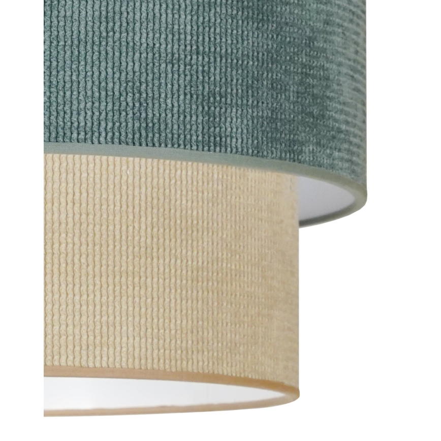 Duolla - Ytmonterad ljuskrona CORDUROY 1xE27/15W/230V diameter 40 cm blå/beige