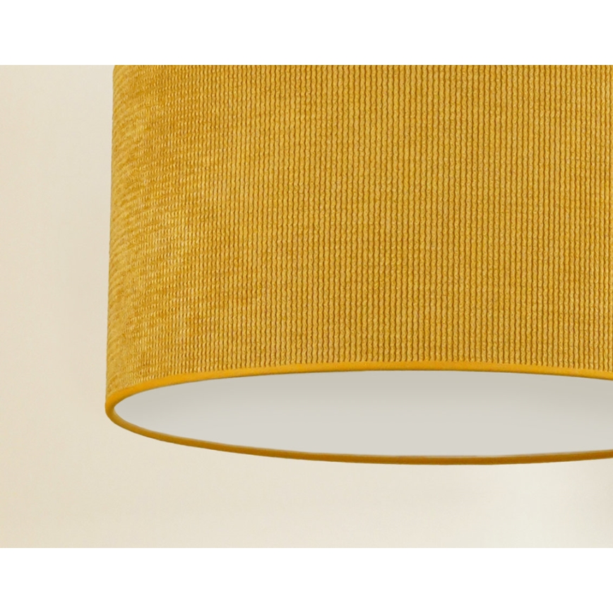 Duolla - Ytmonterad ljuskrona CORDUROY 1xE27/15W/230V diameter 40 cm gul