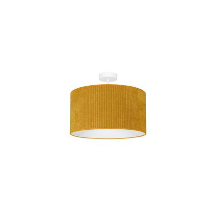 Duolla - Ytmonterad ljuskrona CORDUROY 1xE27/15W/230V diameter 40 cm gul