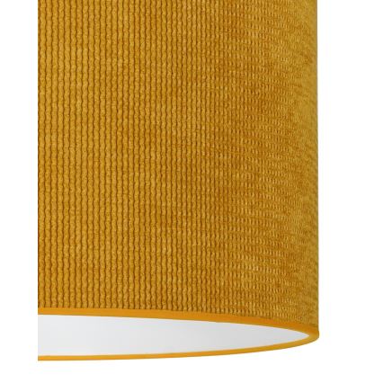 Duolla - Ytmonterad ljuskrona CORDUROY 1xE27/15W/230V diameter 40 cm gul
