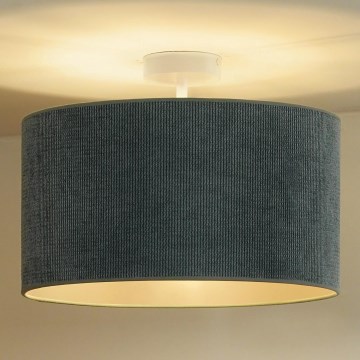 Duolla - Ytmonterad ljuskrona CORDUROY 1xE27/15W/230V diameter 40 cm ljusblå