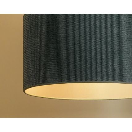 Duolla - Ytmonterad ljuskrona CORDUROY 1xE27/15W/230V diameter 40 cm ljusblå