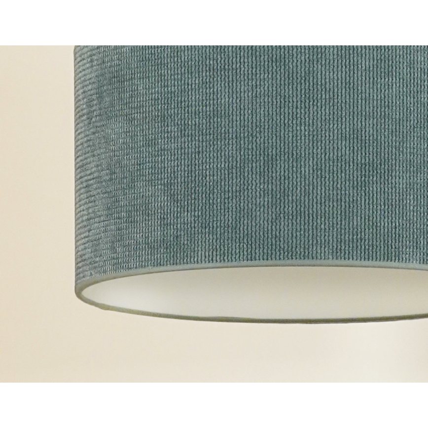 Duolla - Ytmonterad ljuskrona CORDUROY 1xE27/15W/230V diameter 40 cm ljusblå
