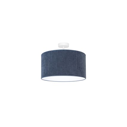 Duolla - Ytmonterad ljuskrona CORDUROY 1xE27/15W/230V diameter 40 cm mörkblå