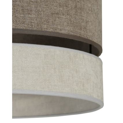 Duolla - Ytmonterad ljuskrona DOUBLE 1xE27/15W/230V diameter 40 cm brun/grå