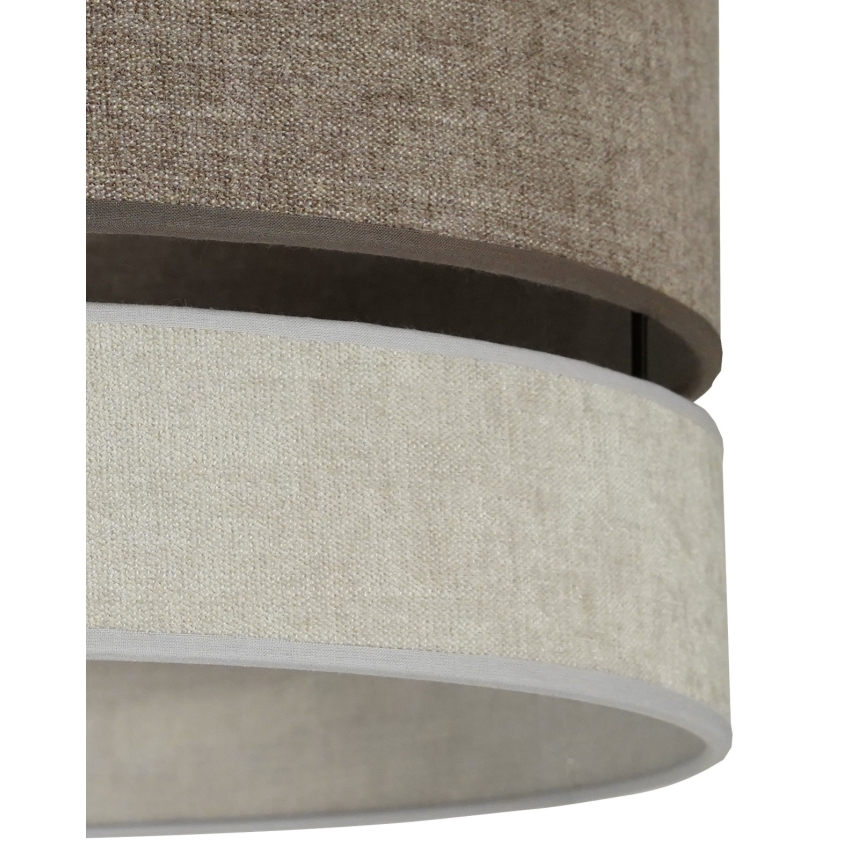 Duolla - Ytmonterad ljuskrona DOUBLE 1xE27/15W/230V diameter 40 cm brun/grå