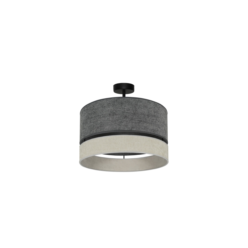 Duolla - Ytmonterad ljuskrona DOUBLE 1xE27/15W/230V diameter 40 cm grå
