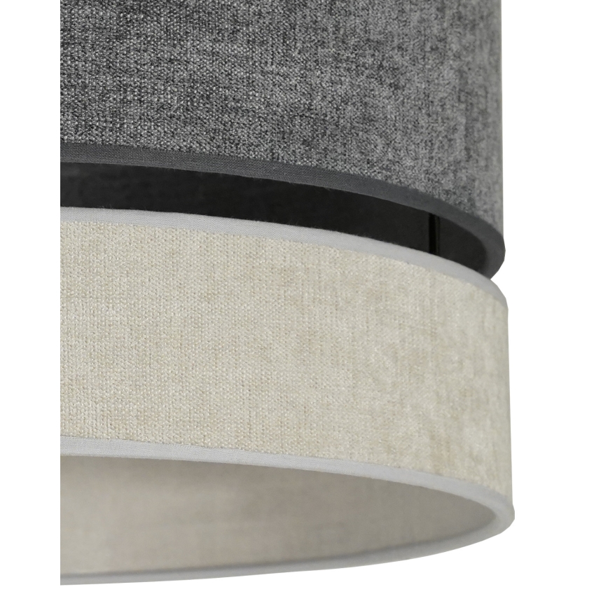Duolla - Ytmonterad ljuskrona DOUBLE 1xE27/15W/230V diameter 40 cm grå