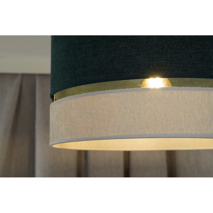 Duolla - Ytmonterad ljuskrona DOUBLE 1xE27/15W/230V diameter 40 cm grön/grå
