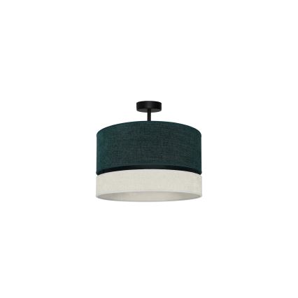 Duolla - Ytmonterad ljuskrona DOUBLE 1xE27/15W/230V diameter 40 cm grön/grå