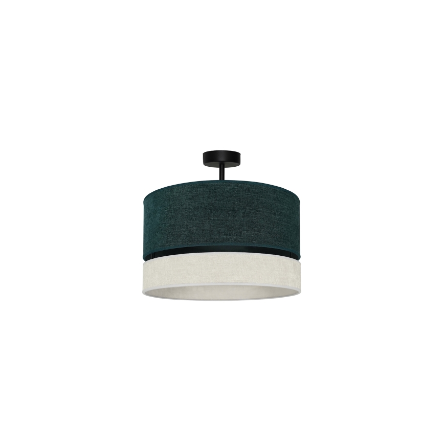 Duolla - Ytmonterad ljuskrona DOUBLE 1xE27/15W/230V diameter 40 cm grön/grå