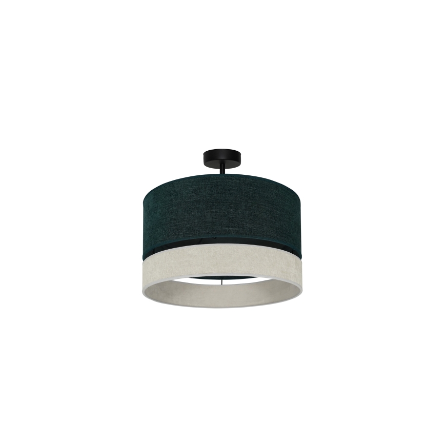 Duolla - Ytmonterad ljuskrona DOUBLE 1xE27/15W/230V diameter 40 cm grön/grå