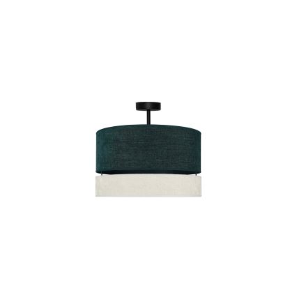 Duolla - Ytmonterad ljuskrona DOUBLE 1xE27/15W/230V diameter 40 cm grön/grå