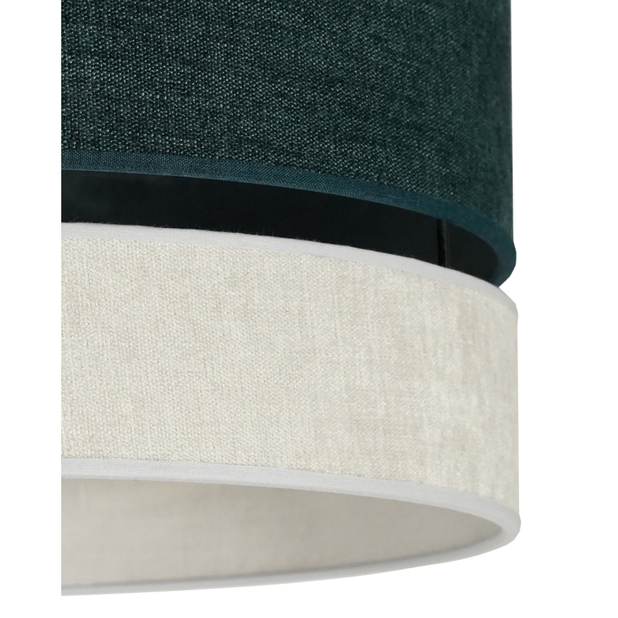Duolla - Ytmonterad ljuskrona DOUBLE 1xE27/15W/230V diameter 40 cm grön/grå