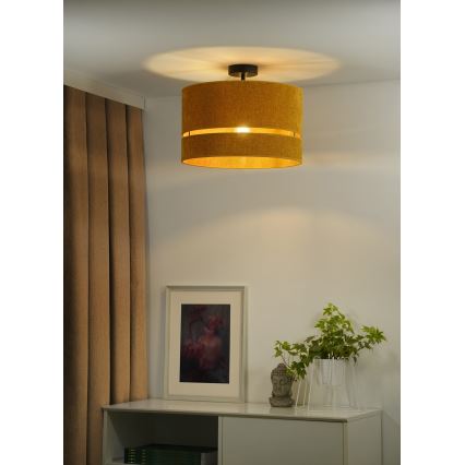 Duolla - Ytmonterad ljuskrona DOUBLE 1xE27/15W/230V diameter 40 cm orange