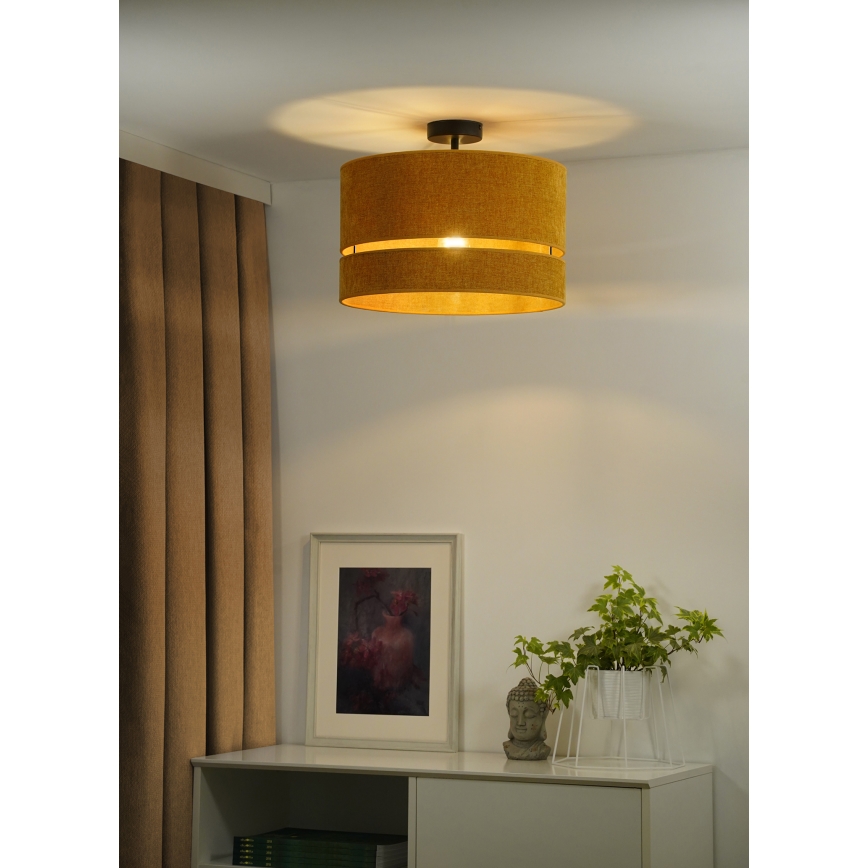 Duolla - Ytmonterad ljuskrona DOUBLE 1xE27/15W/230V diameter 40 cm orange