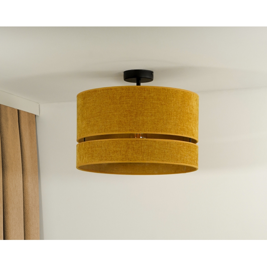Duolla - Ytmonterad ljuskrona DOUBLE 1xE27/15W/230V diameter 40 cm orange