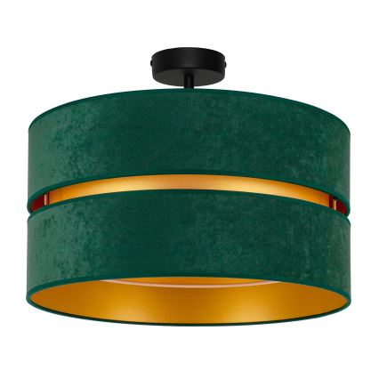 Duolla - Ytmonterad ljuskrona DUO 1xE27/15W/230V diameter 40 cm grön/guld