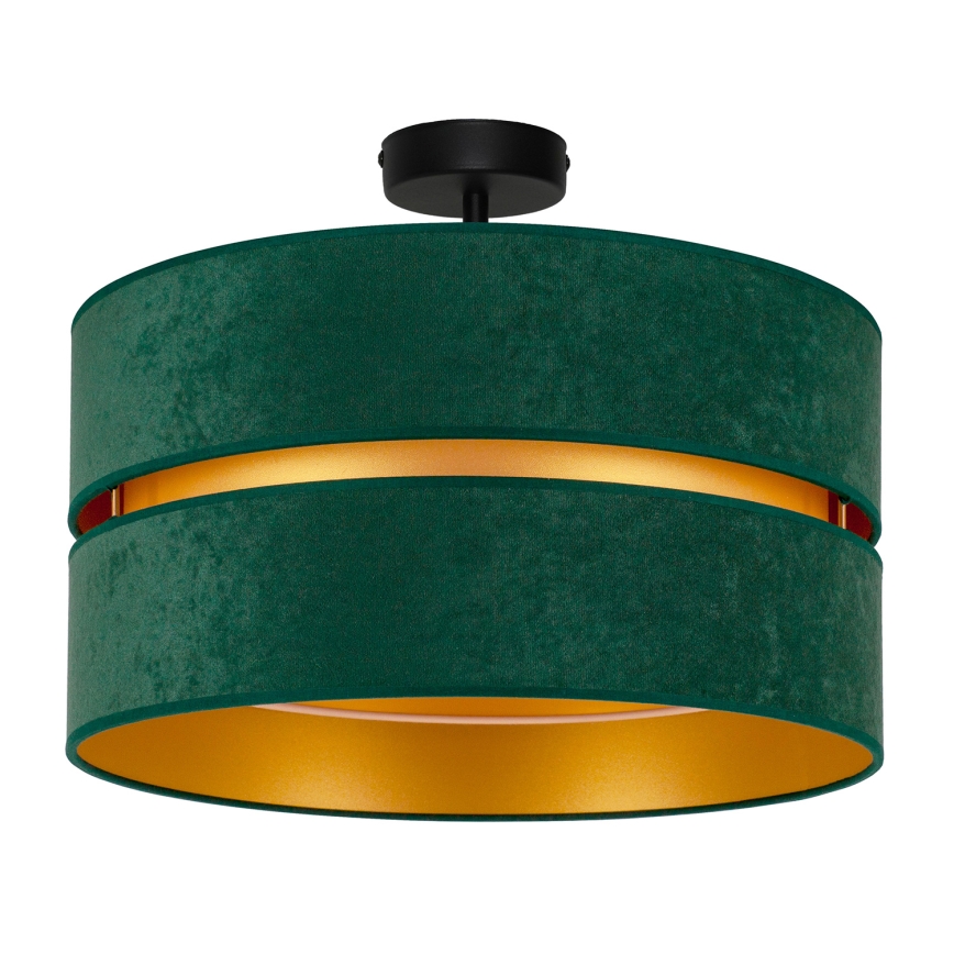 Duolla - Ytmonterad ljuskrona DUO 1xE27/15W/230V diameter 40 cm grön/guld